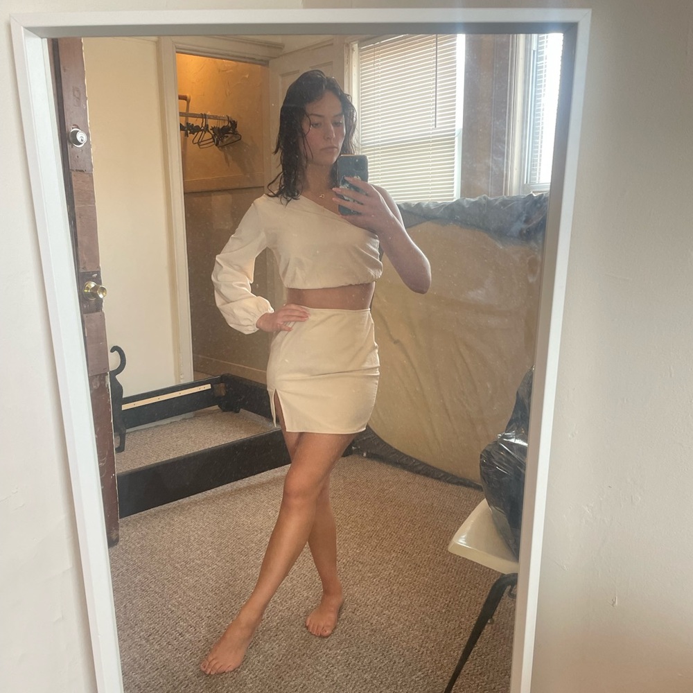 Cream Two Piece Set